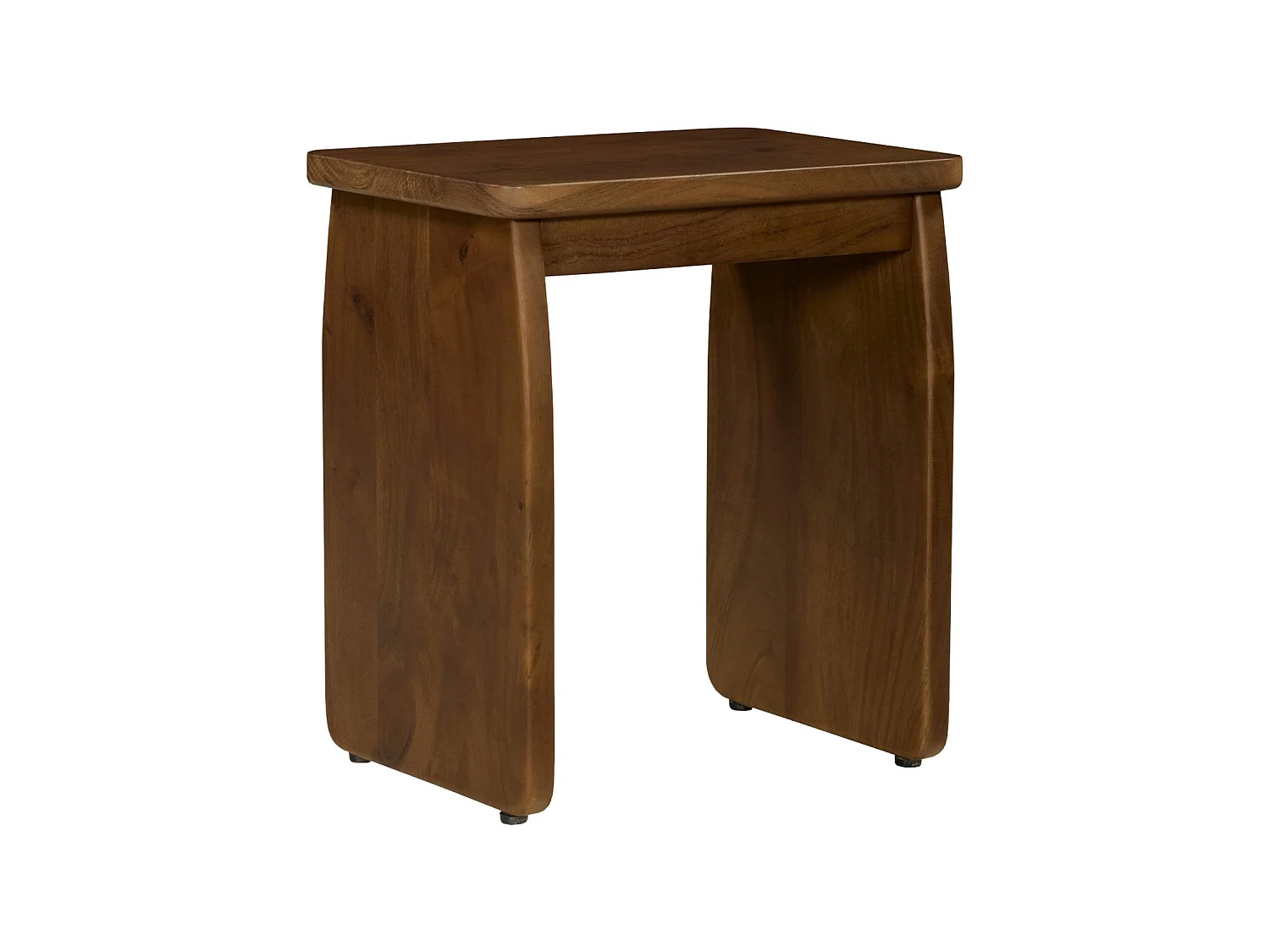 Table de chevet. table d'appoint exotique bois d'acacia noyer - Asha