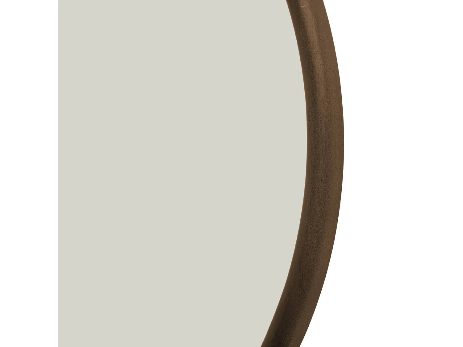 Espejo redondo de madera de caucho, ø60cm nogal