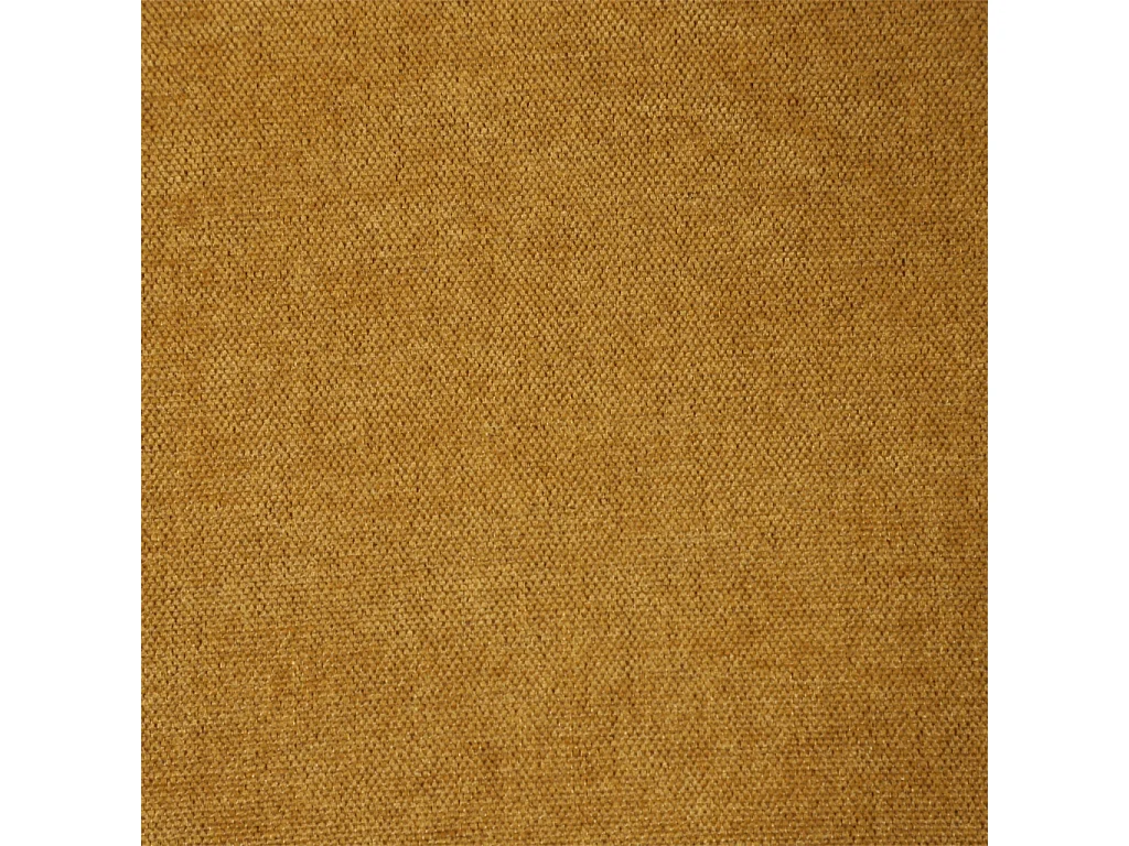 Lot de 2 chaises bois d'hévéa noyer et tissu chenille moutarde - Paola