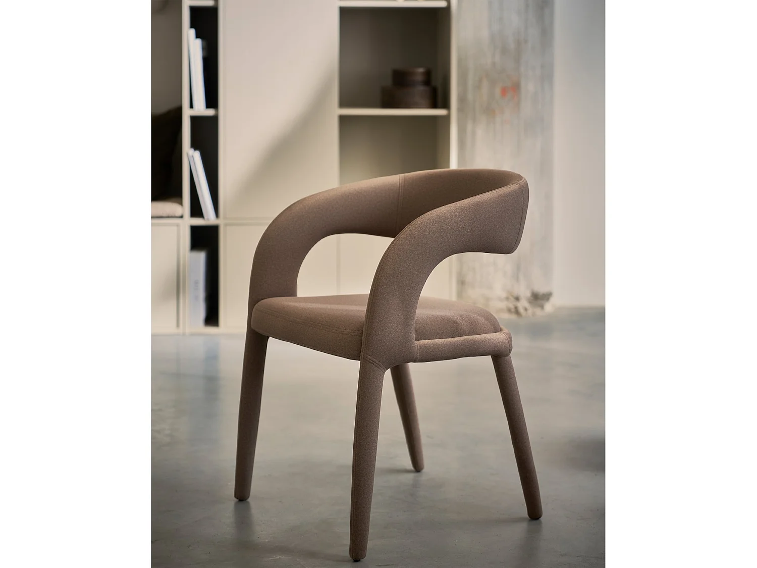 Lot de 6 fauteuils de table en feutre ARMS