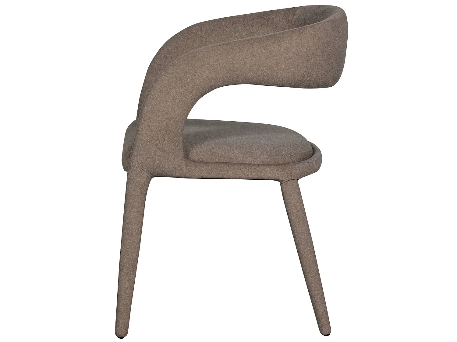 Lot de 6 fauteuils de table en feutre ARMS