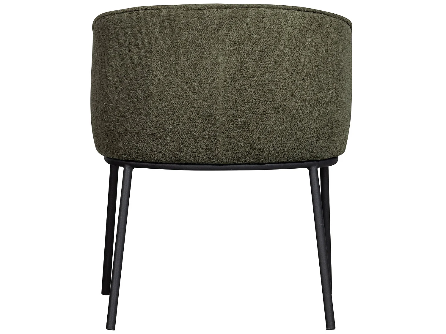 Lot de 6 fauteuils de table en bouclé LEON