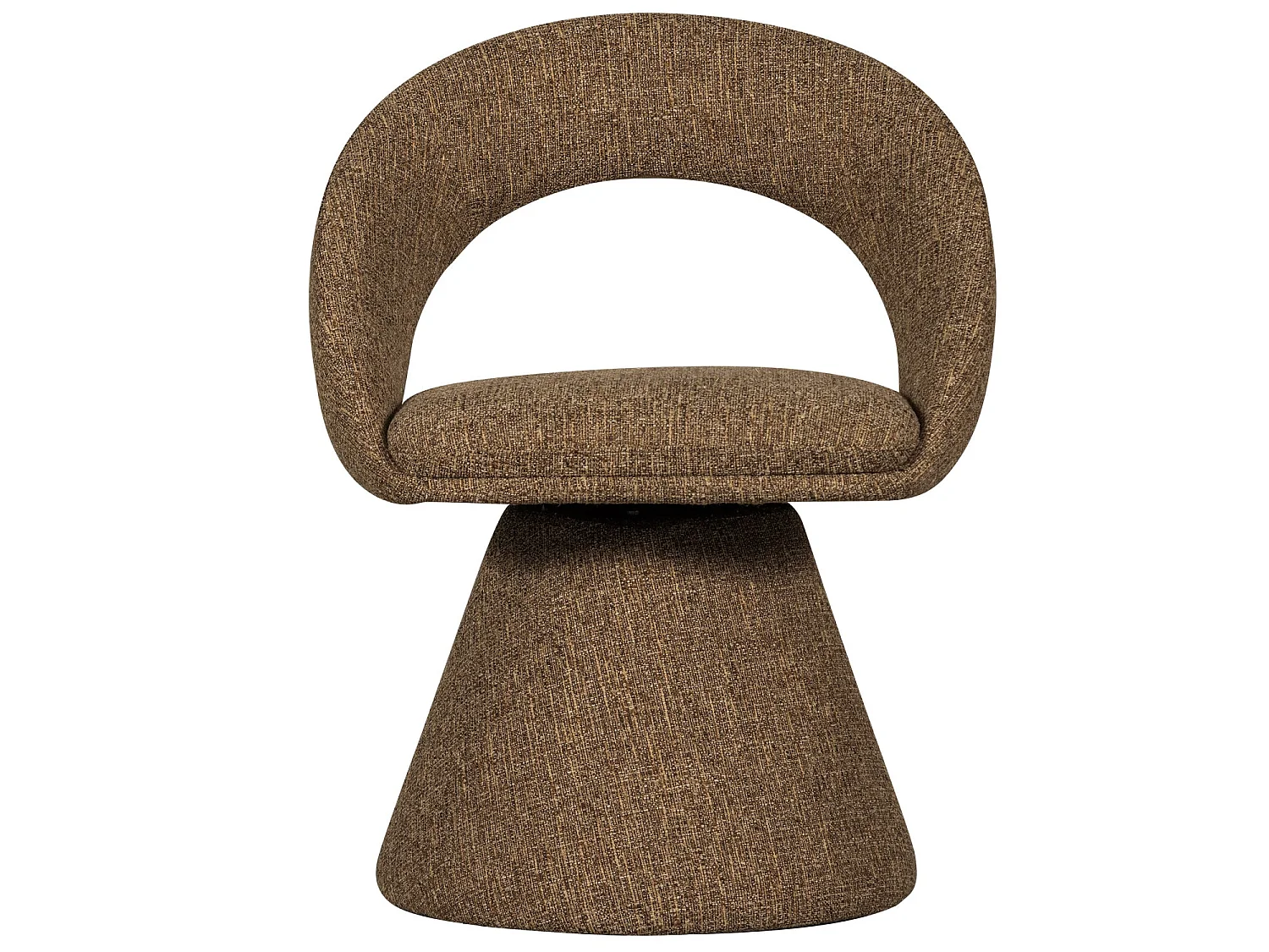 Lot de 6 fauteuils de table pivotantes en tissu tissé WINTER
