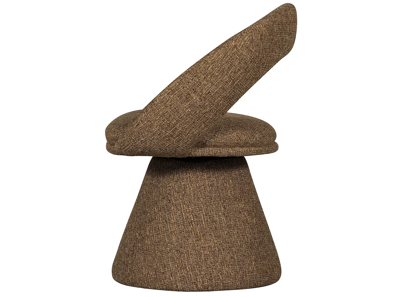 Lot de 6 fauteuils de table pivotantes en tissu tissé WINTER