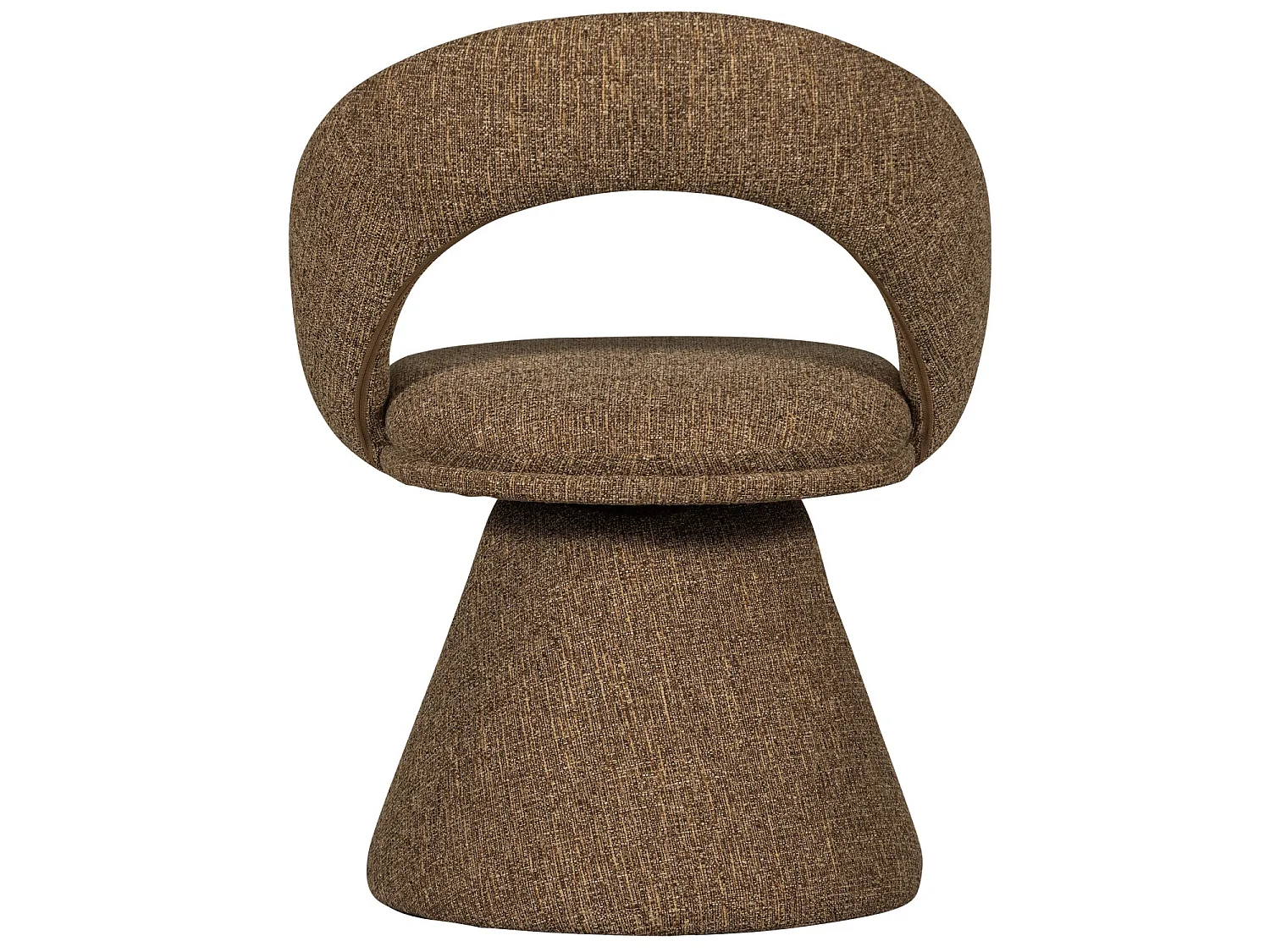 Lot de 6 fauteuils de table pivotantes en tissu tissé WINTER