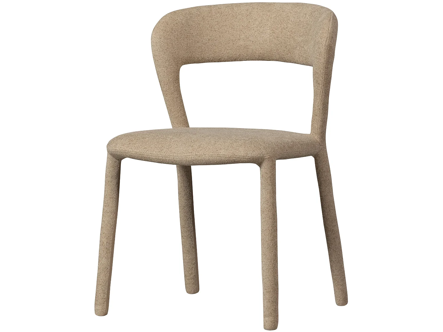 Lot de 2 chaises de salle à manger en polyester NOBLE