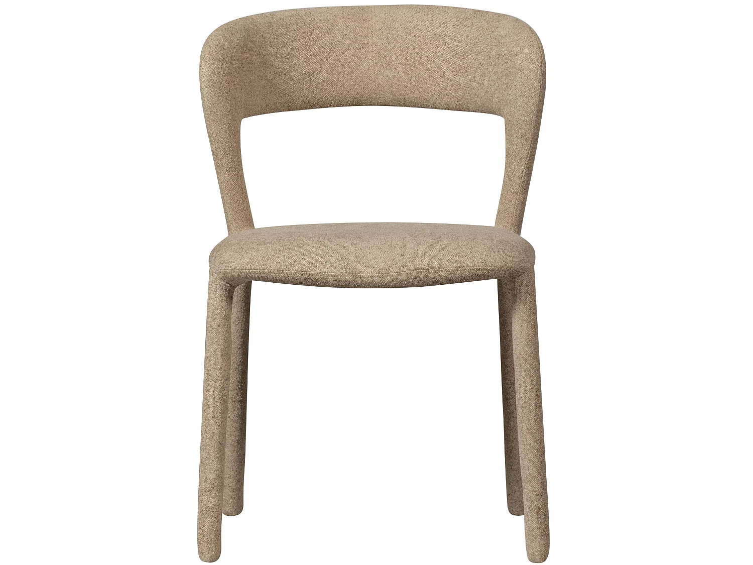 Lot de 2 chaises de salle à manger en polyester NOBLE