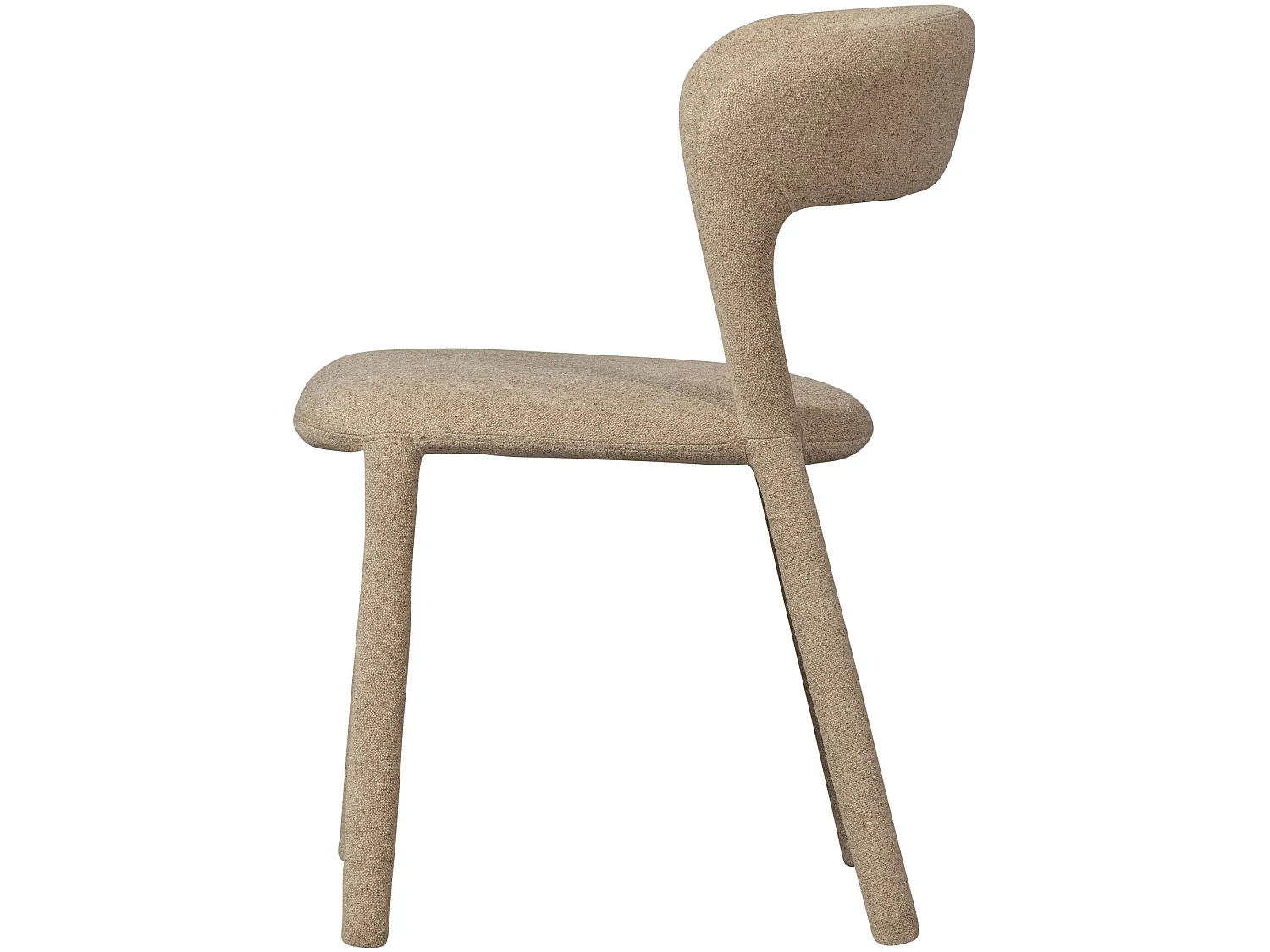 Lot de 2 chaises de salle à manger en polyester NOBLE