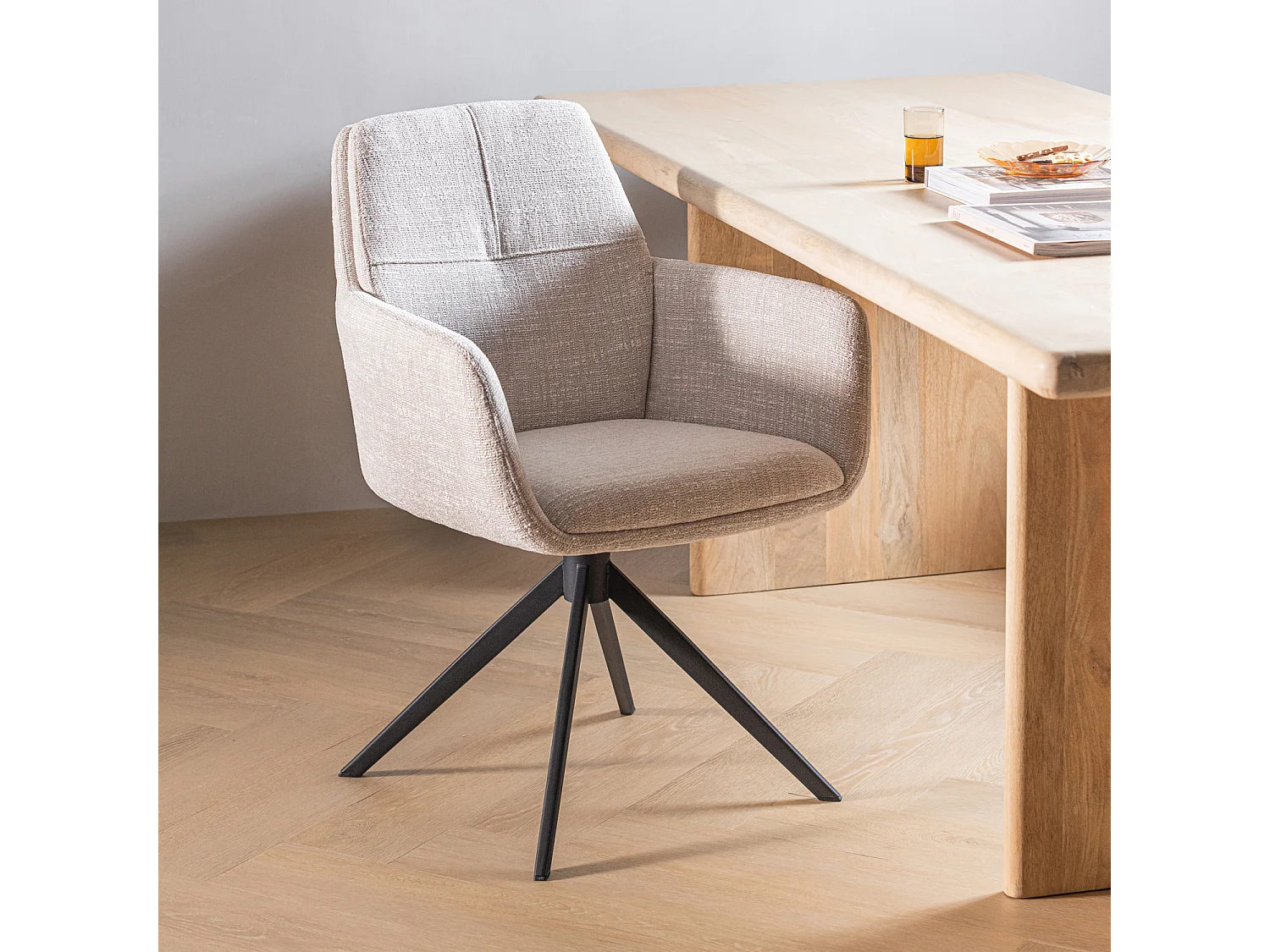 Chaise de salle à manger en melange GRANT