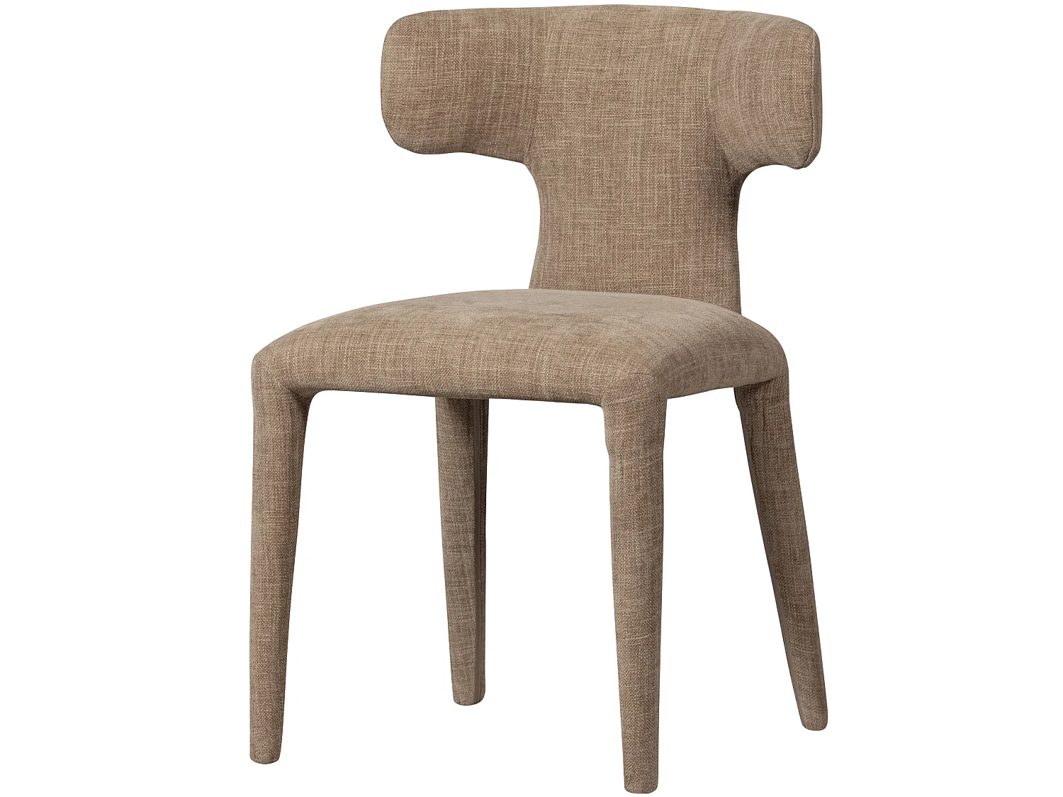 Lot de 2 chaises de salle à manger en polyester PERMIT