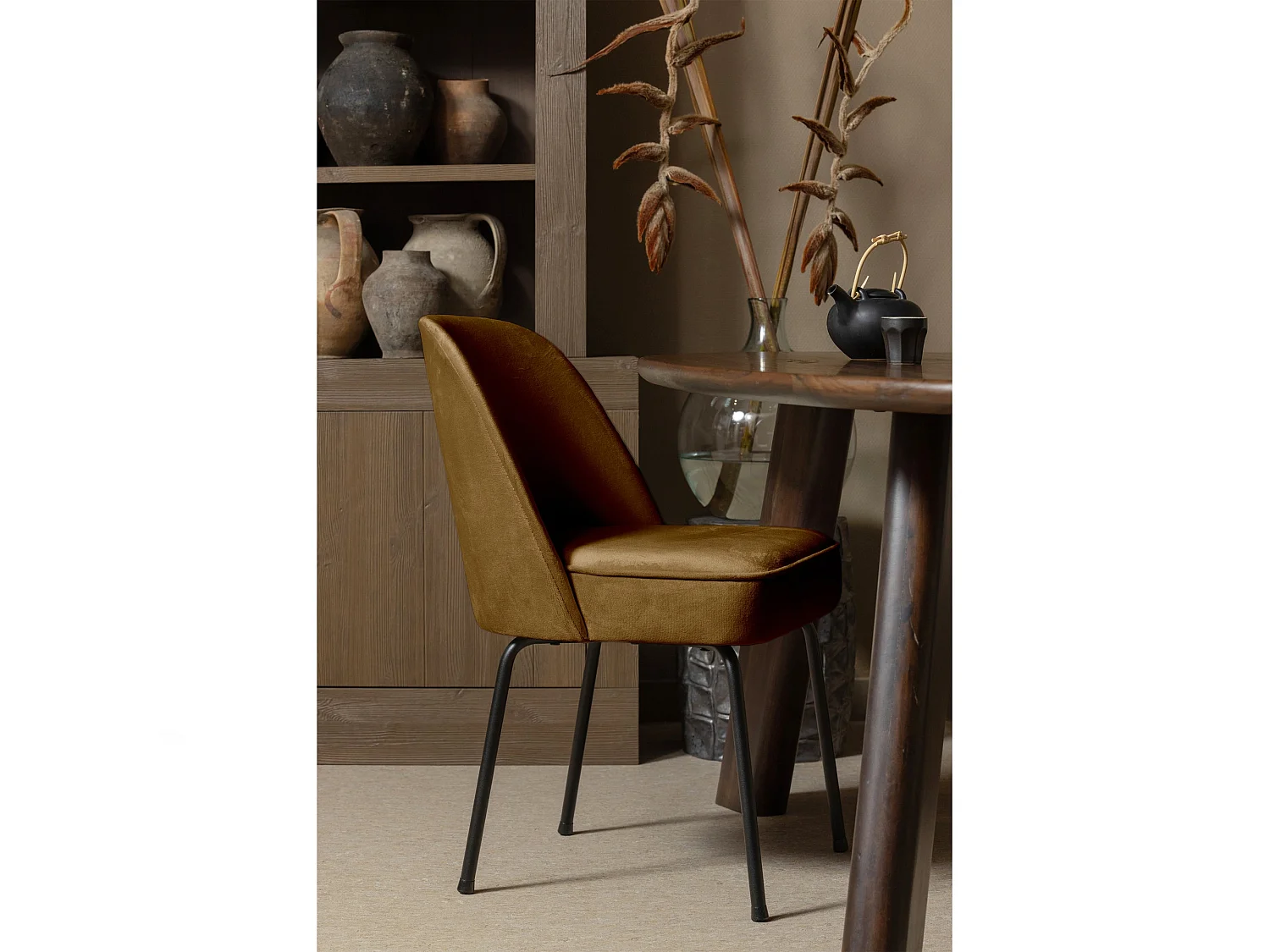 Chaises de table velours VOGUE