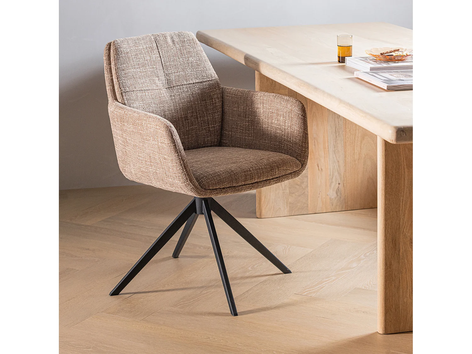 Chaise de salle à manger en melange GRANT