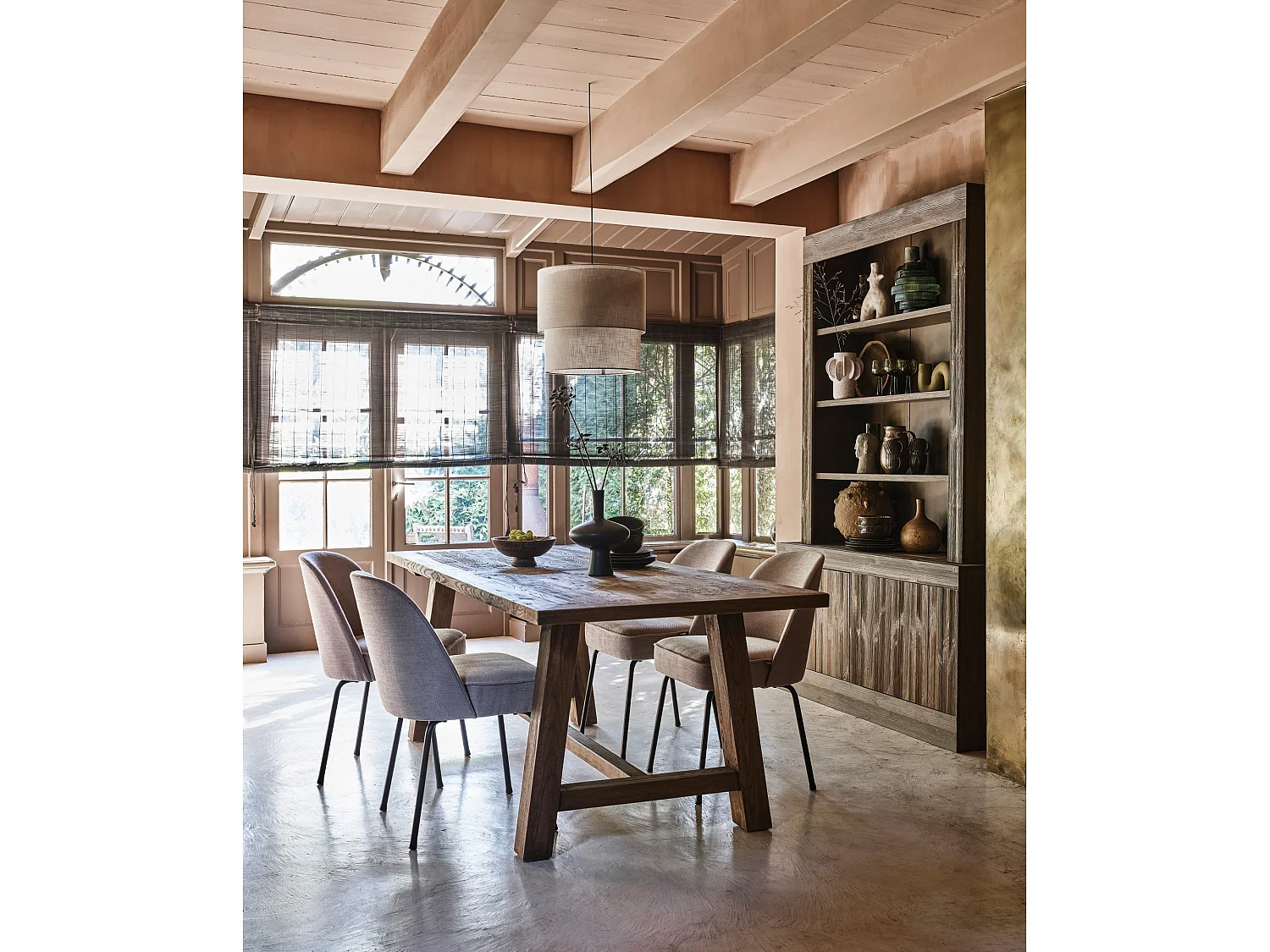 Chaises de table en tissu VOGUE