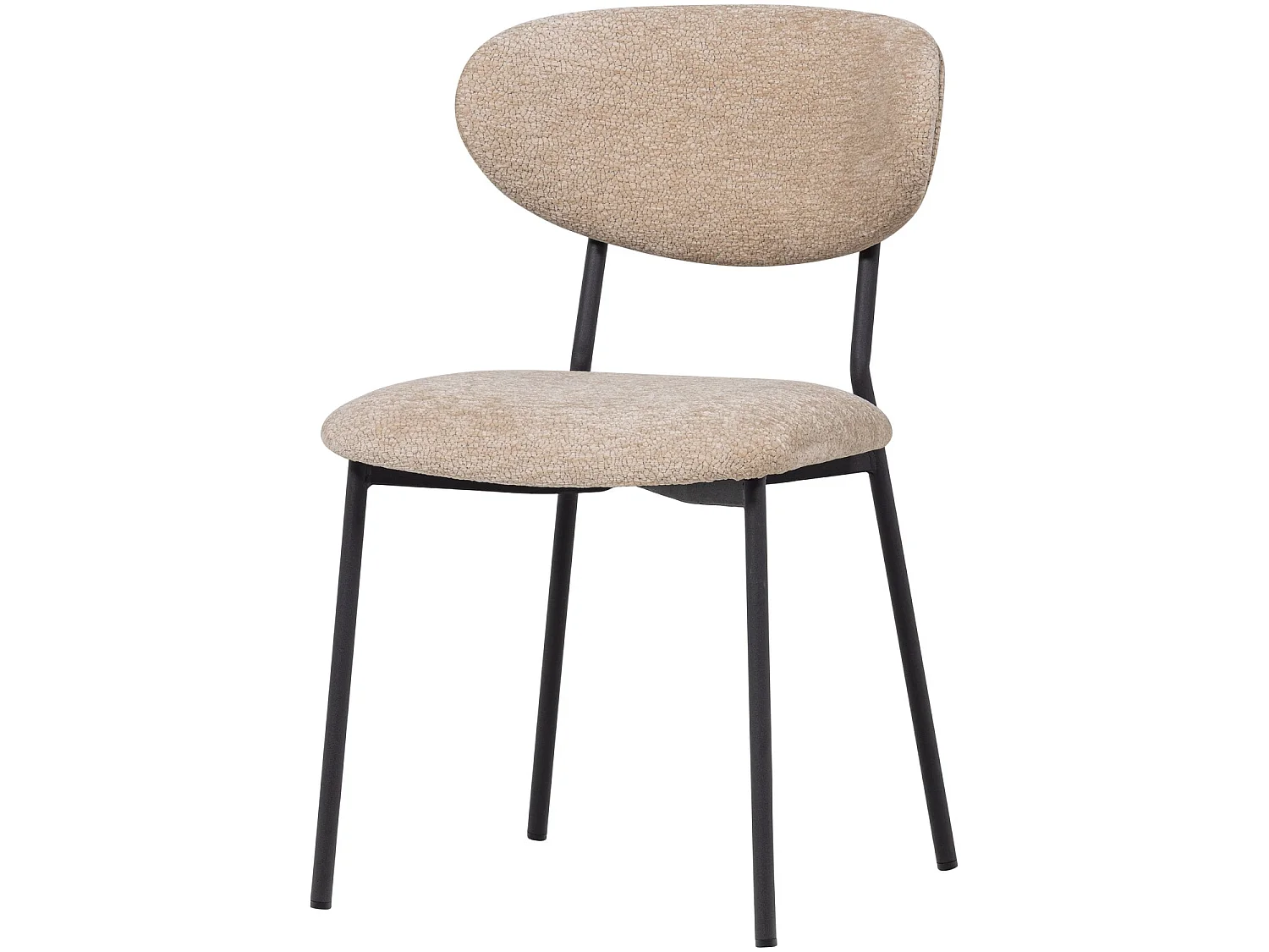 Lot de 2 fauteuils de table en chenille KJELD