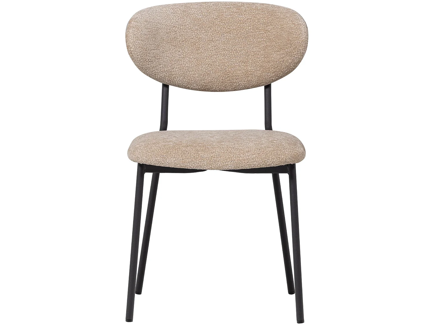 Lot de 2 fauteuils de table en chenille KJELD