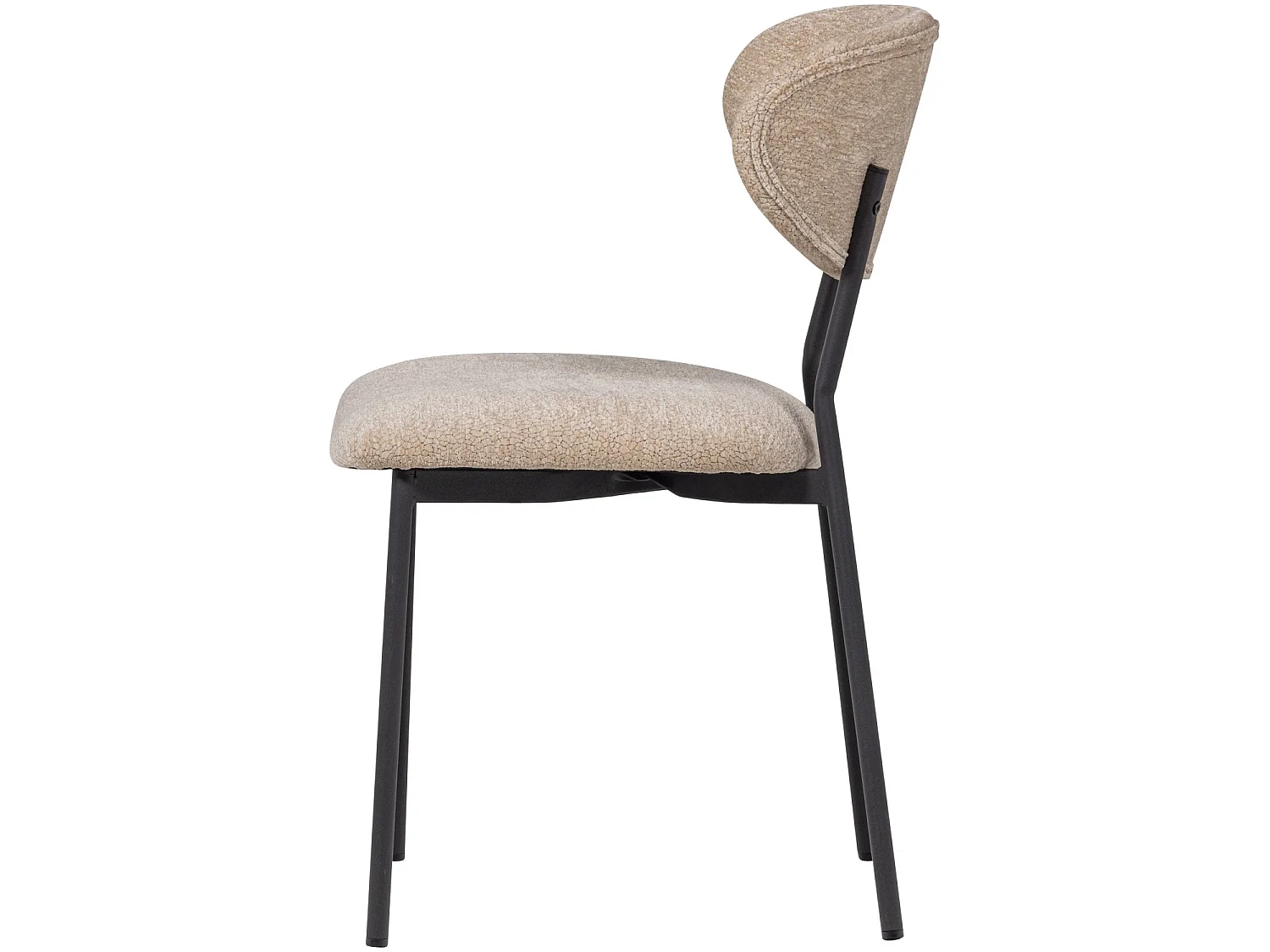 Lot de 2 fauteuils de table en chenille KJELD