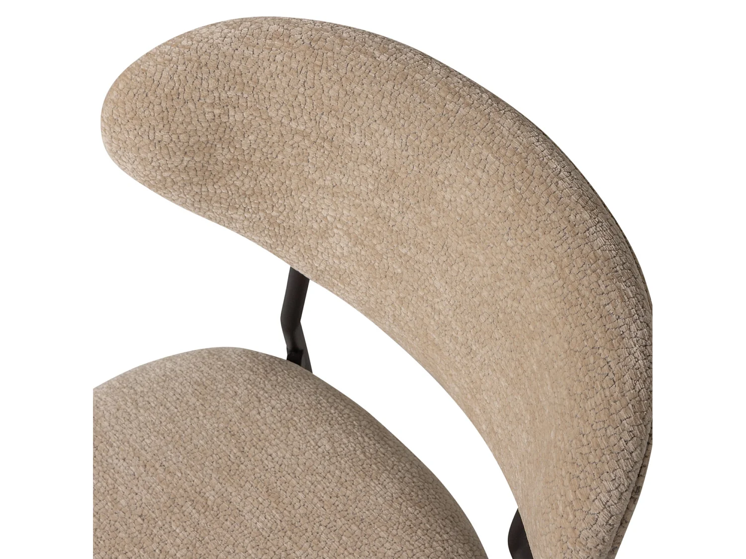 Lot de 2 fauteuils de table en chenille KJELD