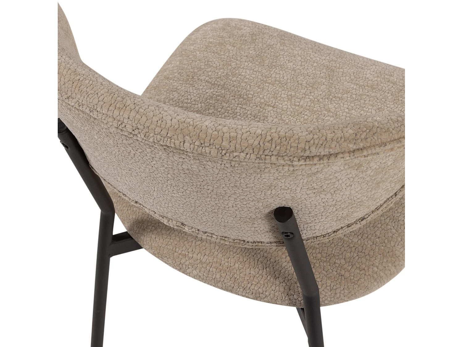 Lot de 2 fauteuils de table en chenille KJELD