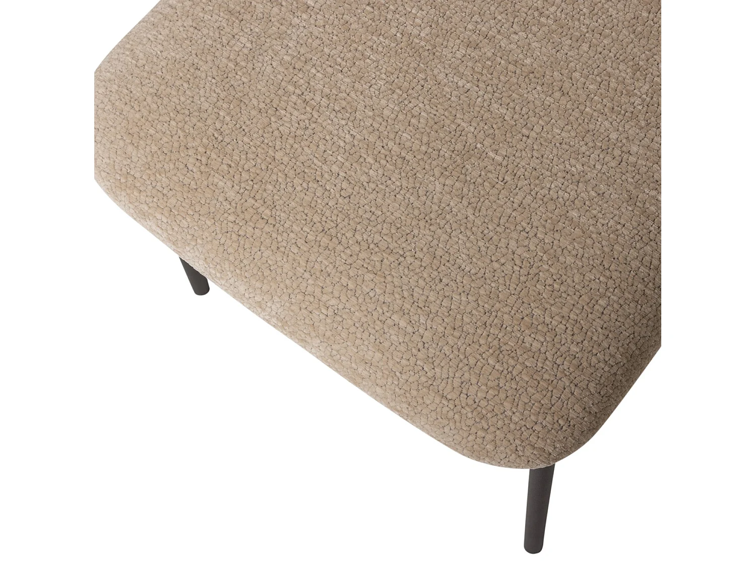 Lot de 2 fauteuils de table en chenille KJELD