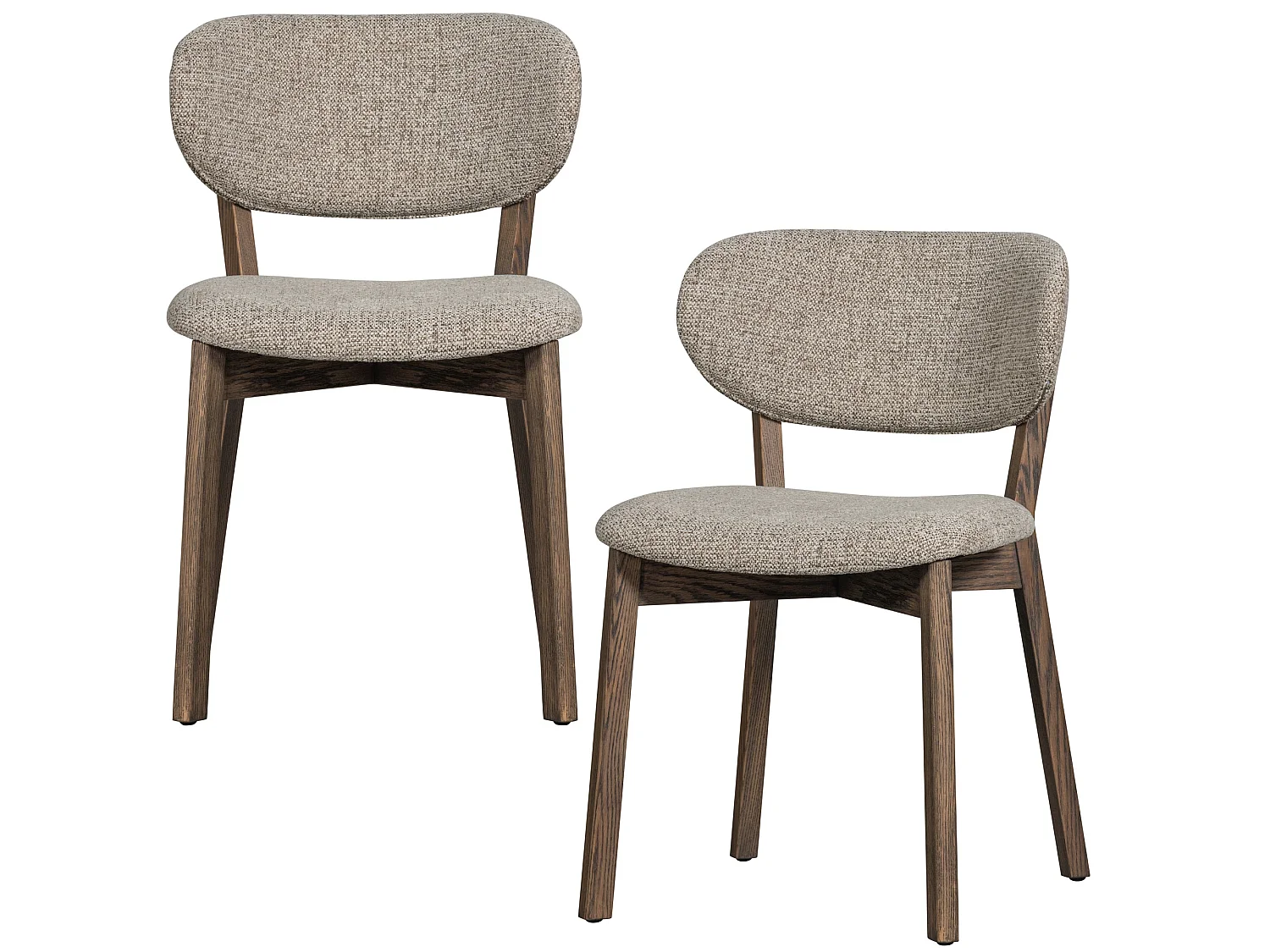 Lot de 2 chaises de table en polyester UDAR