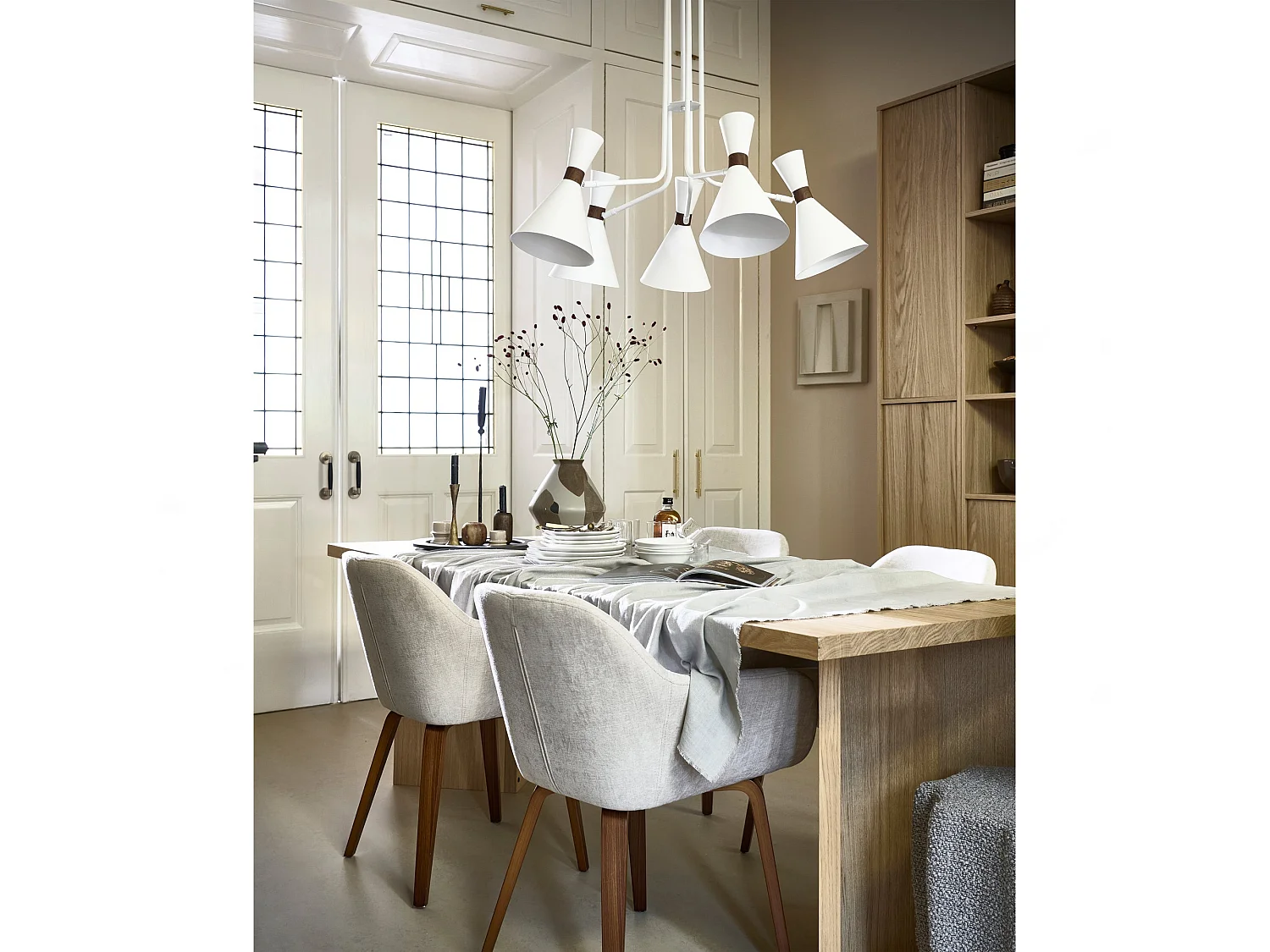 Chaises de table velours BASE