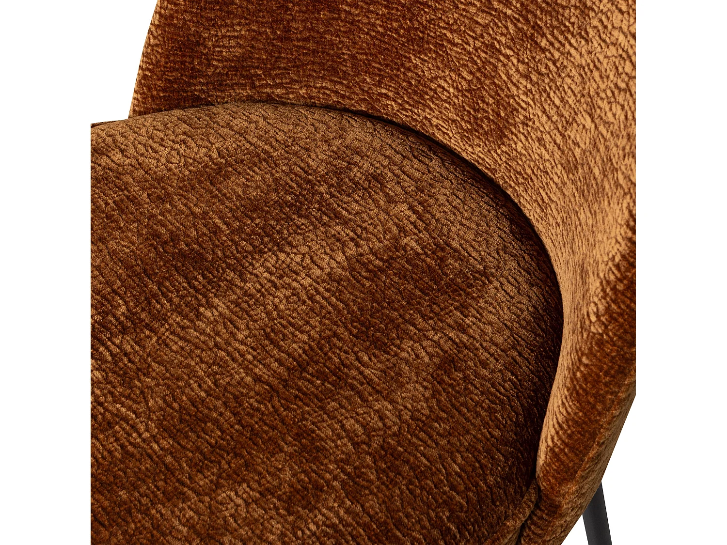 Lot de 2 fauteuils de table en chenille VOGUE