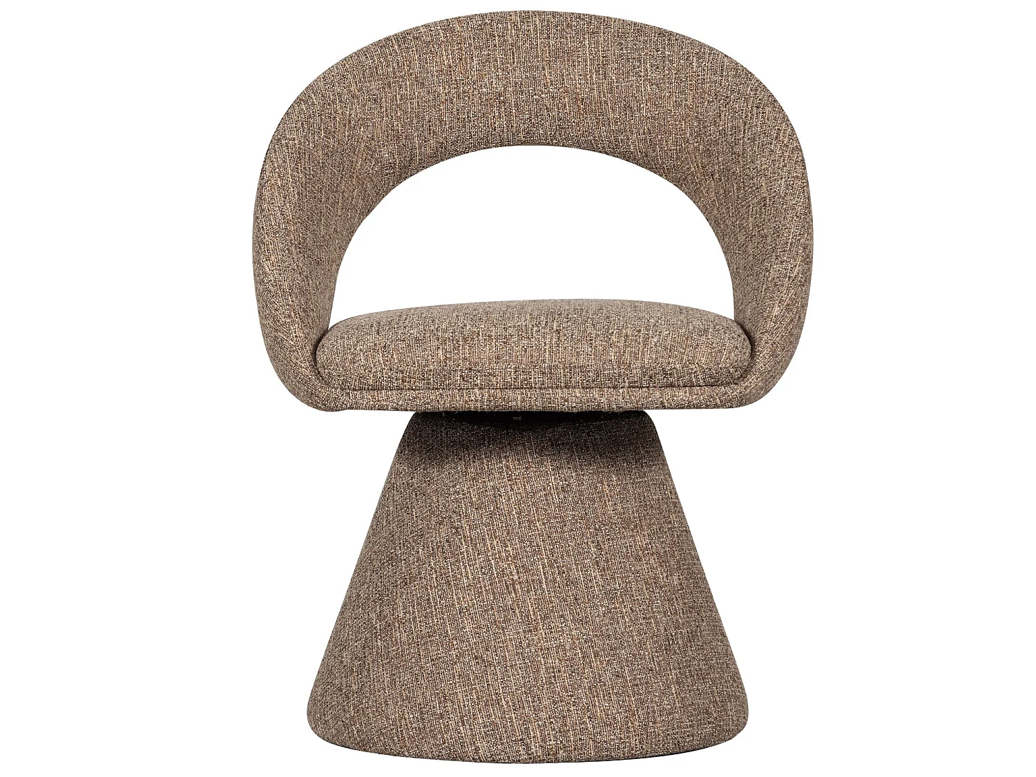 Lot de 6 fauteuils de table pivotantes en tissu tissé WINTER