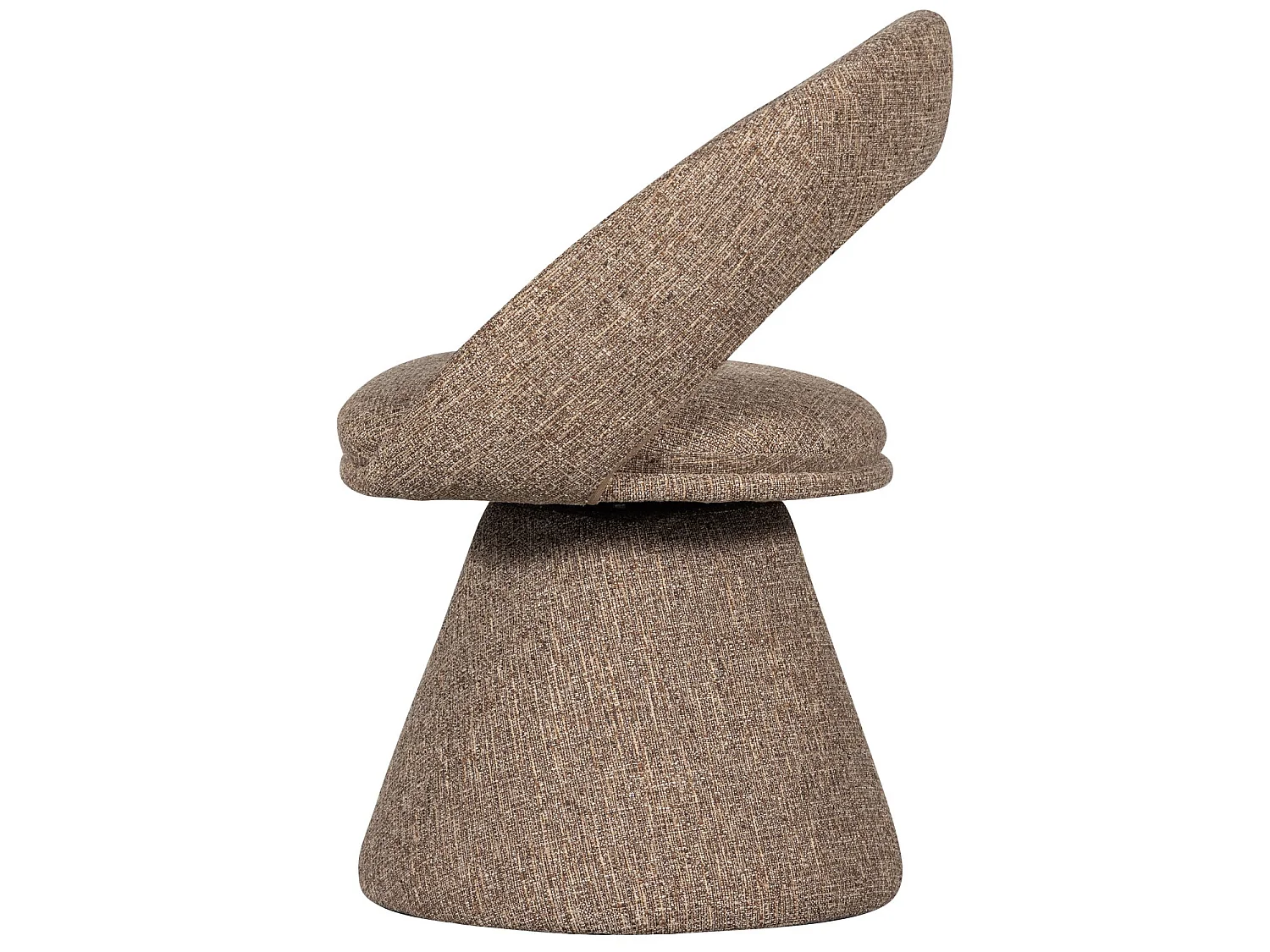 Lot de 6 fauteuils de table pivotantes en tissu tissé WINTER