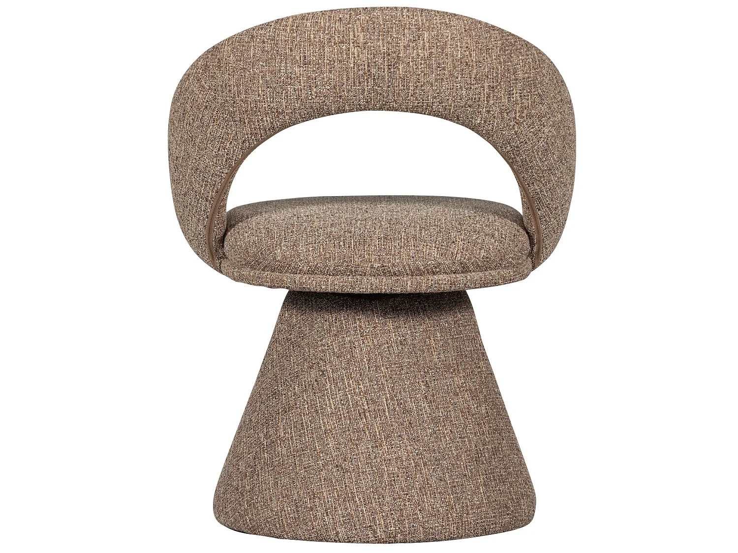 Lot de 6 fauteuils de table pivotantes en tissu tissé WINTER