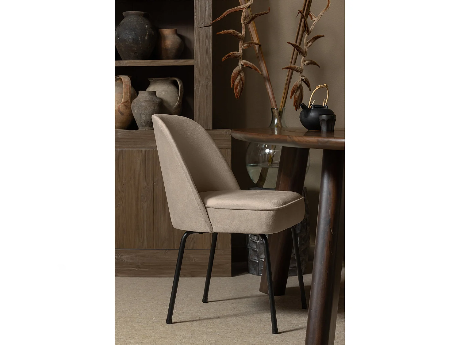 Chaises de table velours VOGUE