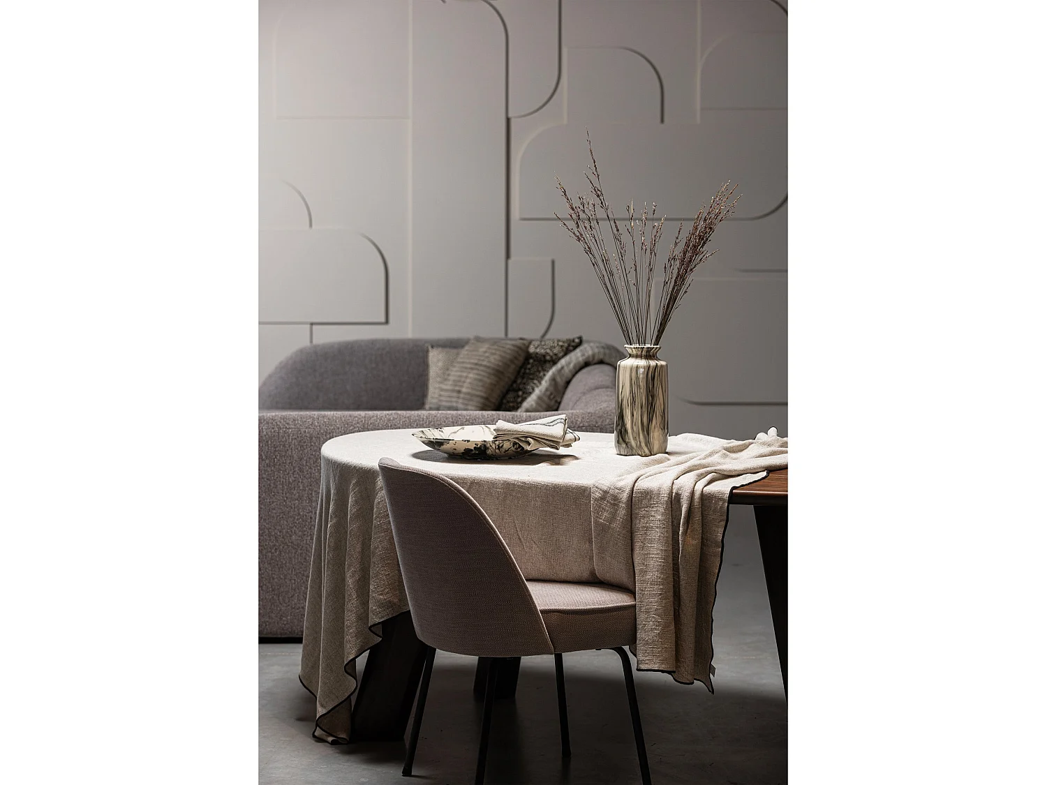 Chaises de table velours VOGUE
