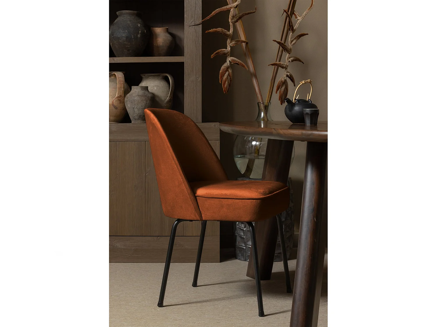 Chaises de table velours VOGUE