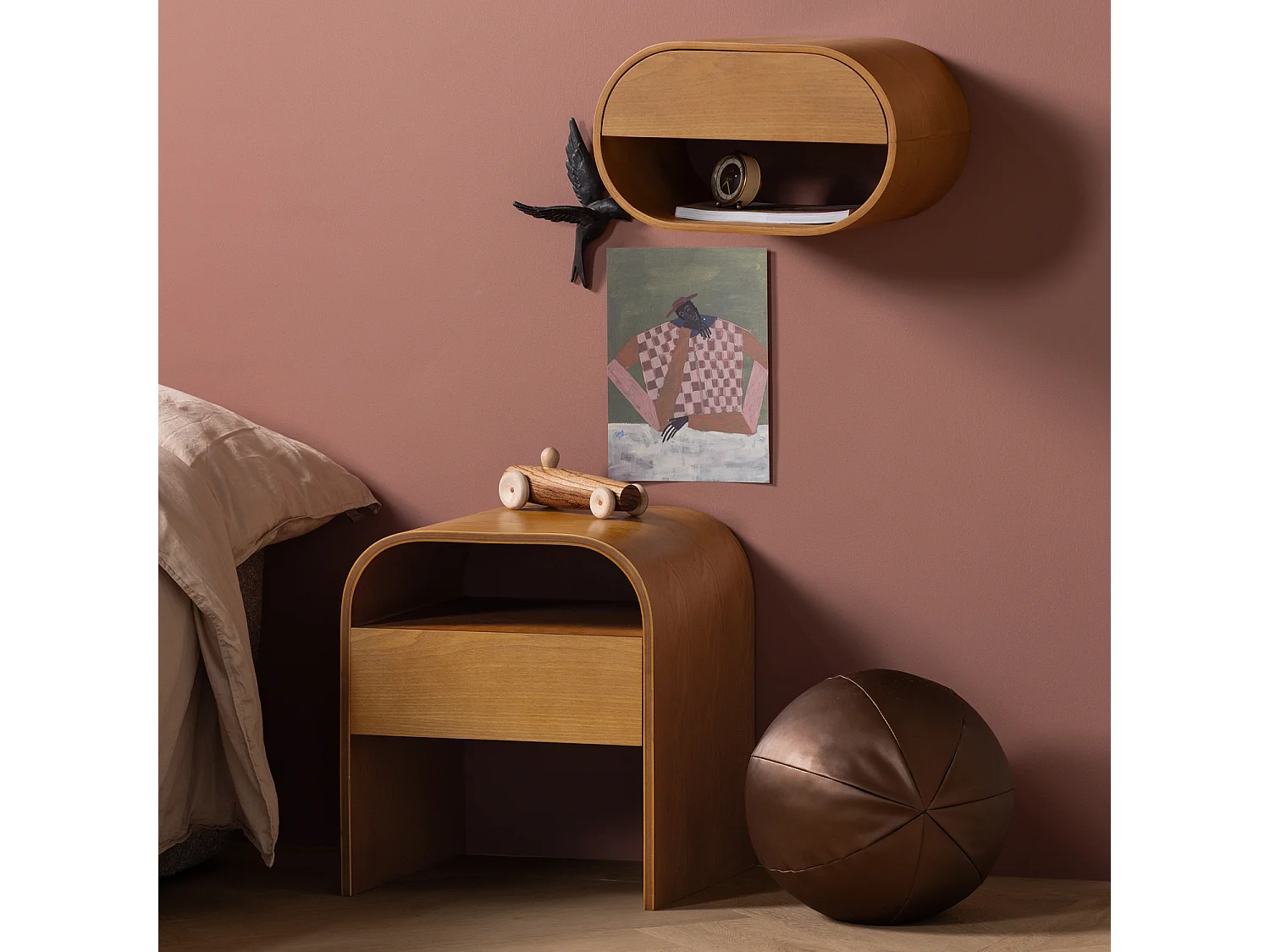 Commode suspendue en mdf MOMO