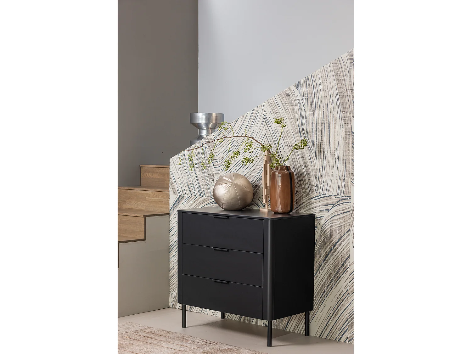 Commode 3 tiroirs en pin GUNNAR