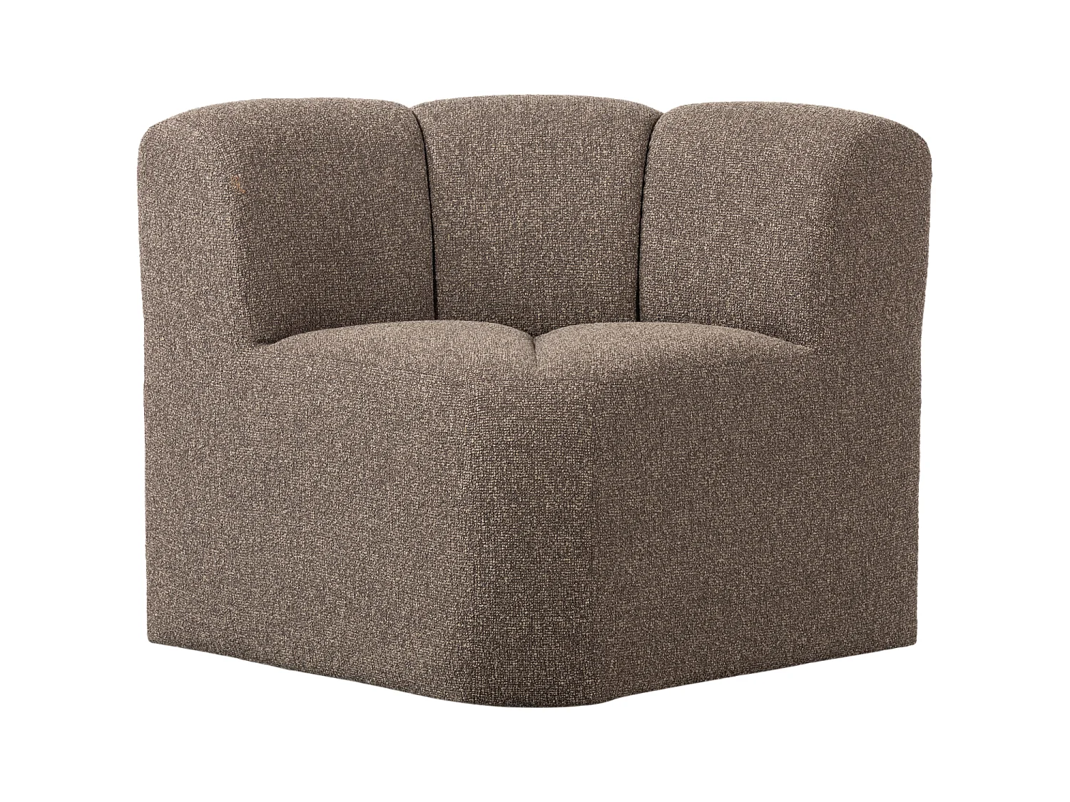 Banc de salle a manger d'angle avec dossier en bouclé MOJO