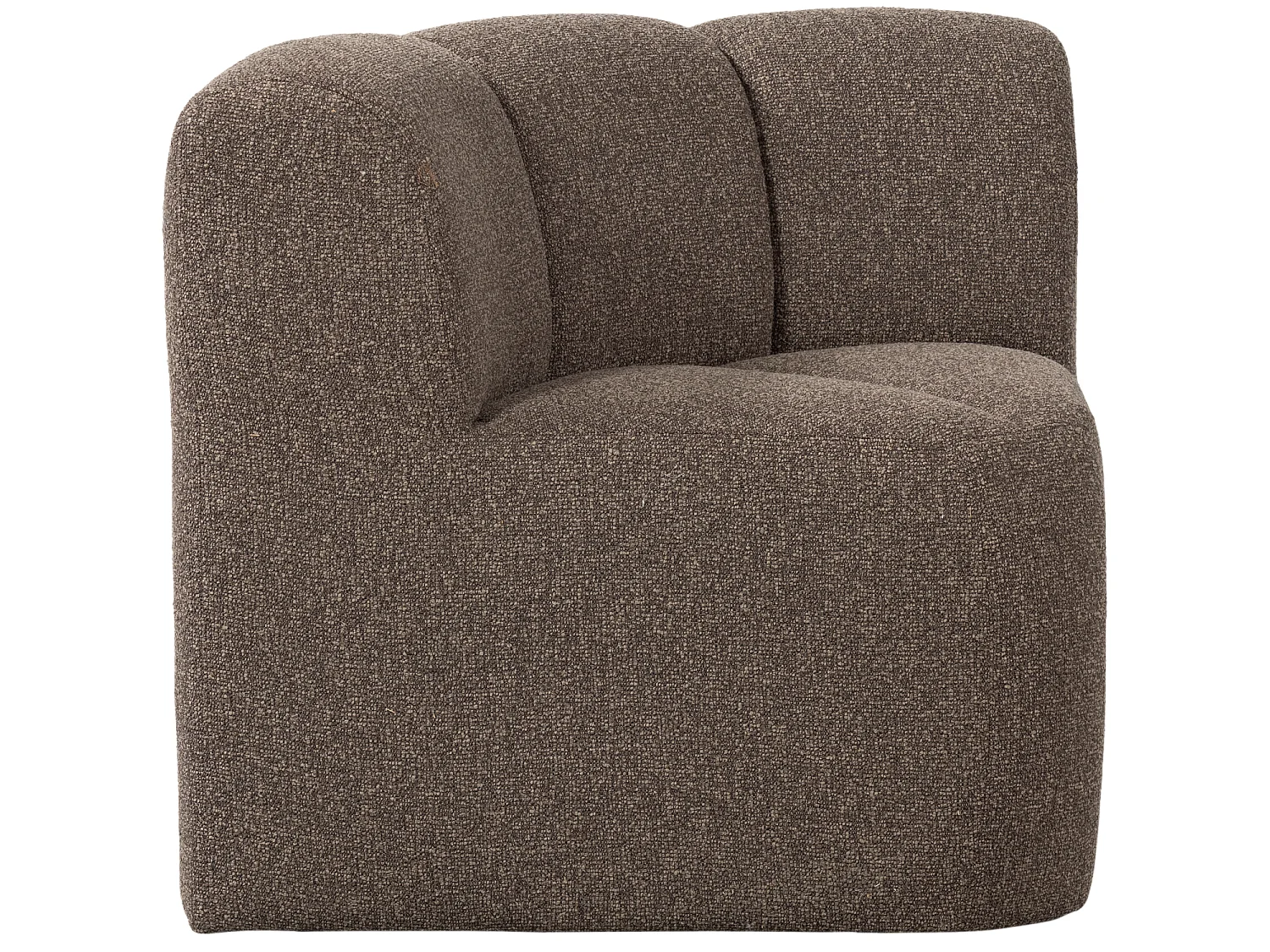 Banc de salle a manger d'angle avec dossier en bouclé MOJO