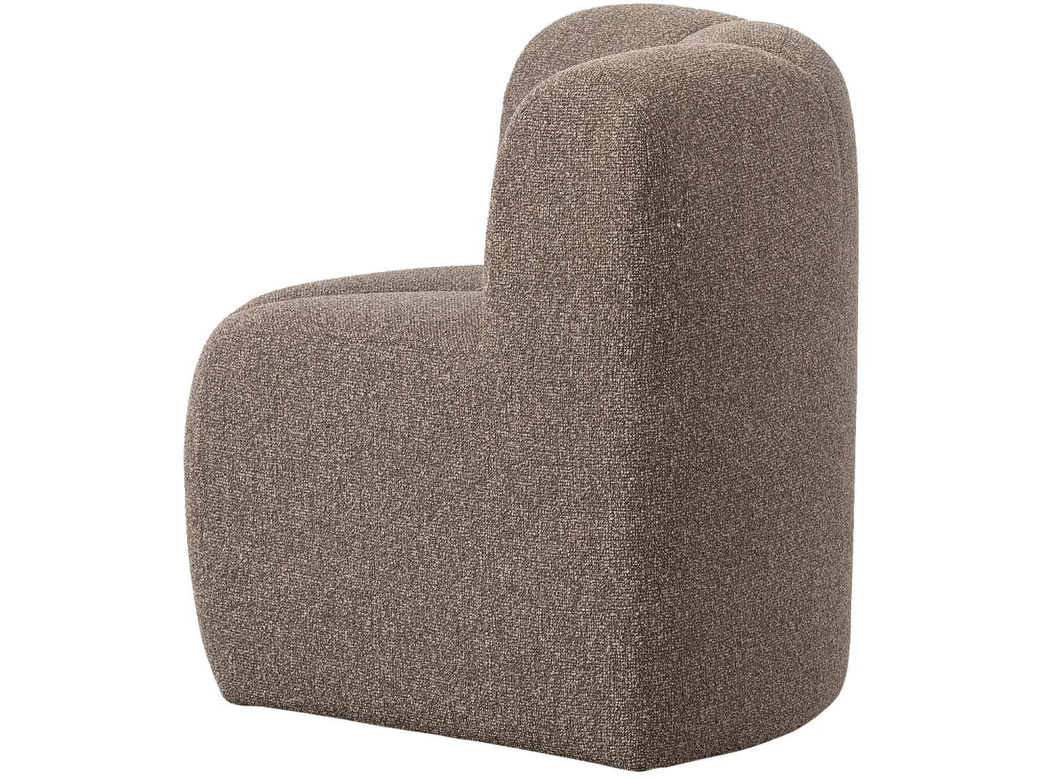 Banc de salle a manger d'angle avec dossier en bouclé MOJO