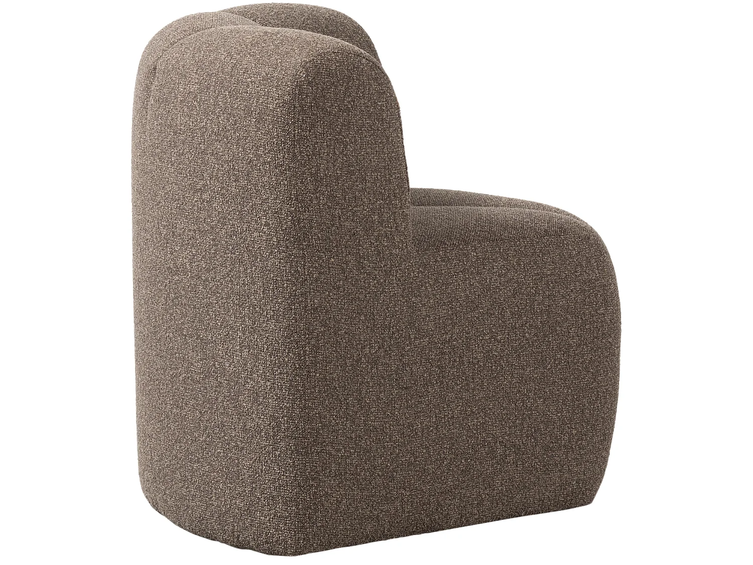 Banc de salle a manger d'angle avec dossier en bouclé MOJO
