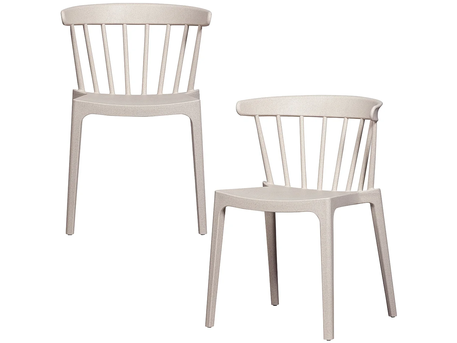 Lot de 2 chaises de jardin en polypropylène BLISS