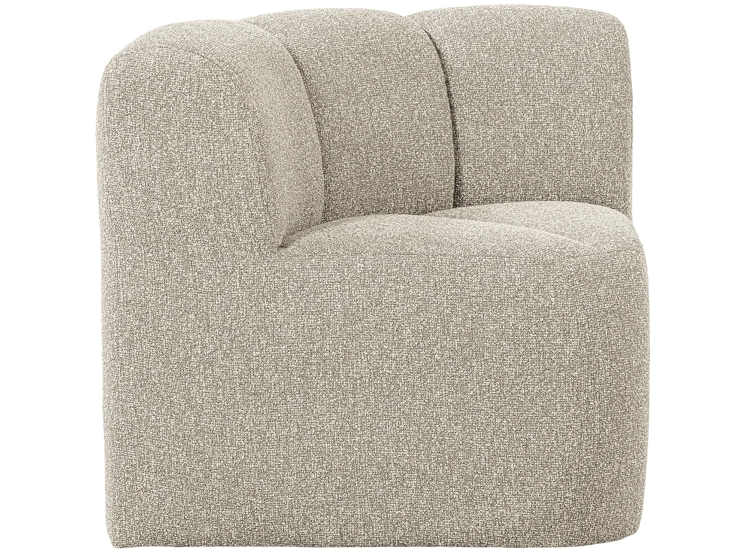 Banc de salle a manger d'angle avec dossier en bouclé MOJO