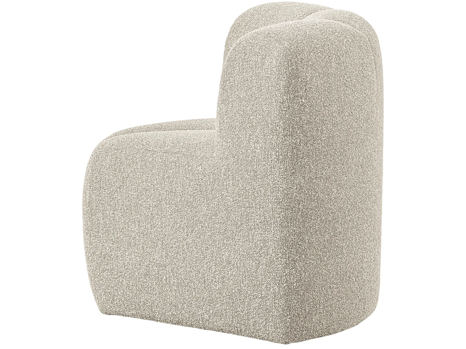 Banc de salle a manger d'angle avec dossier en bouclé MOJO