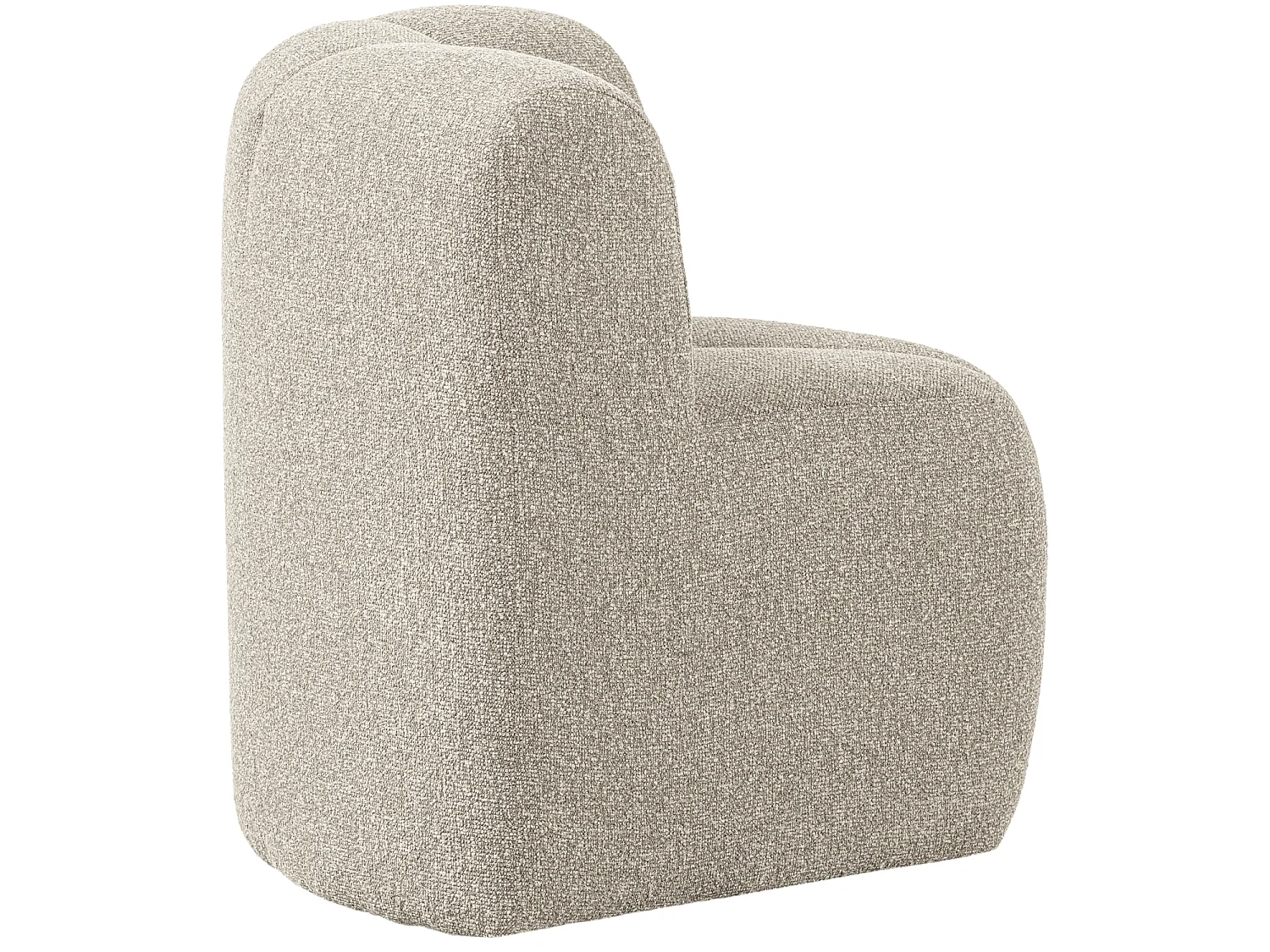Banc de salle a manger d'angle avec dossier en bouclé MOJO