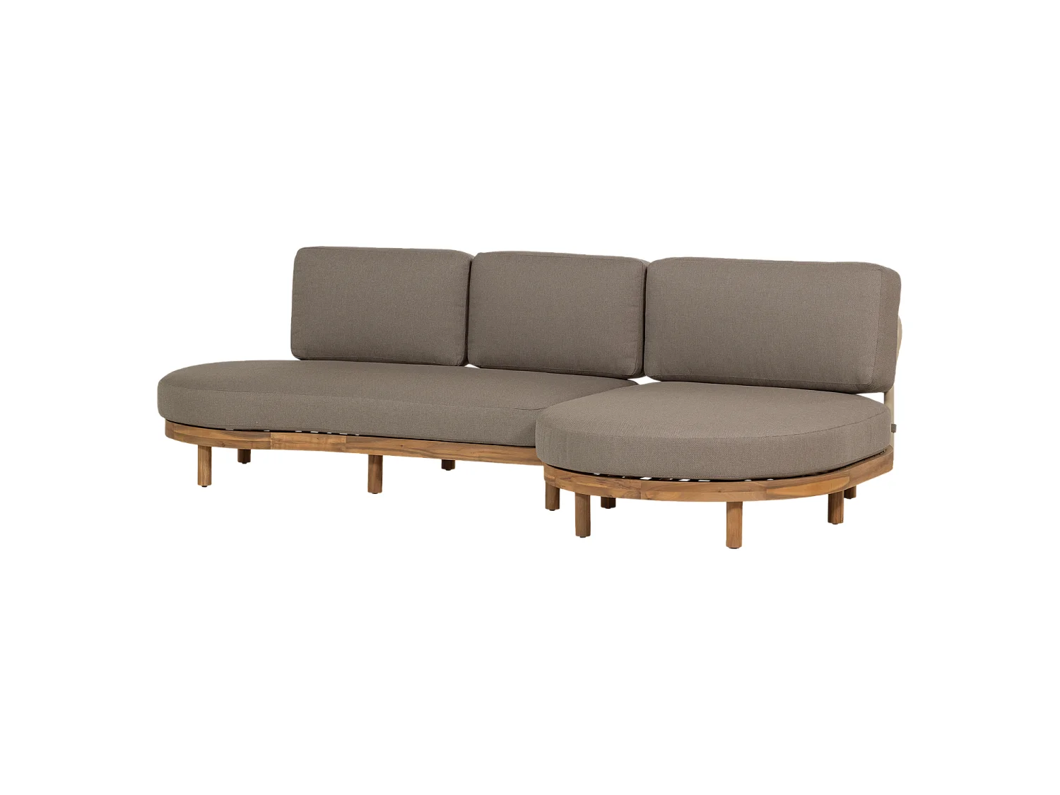 Salon de jardin d'angle droit en bois d’acacia ZINTO