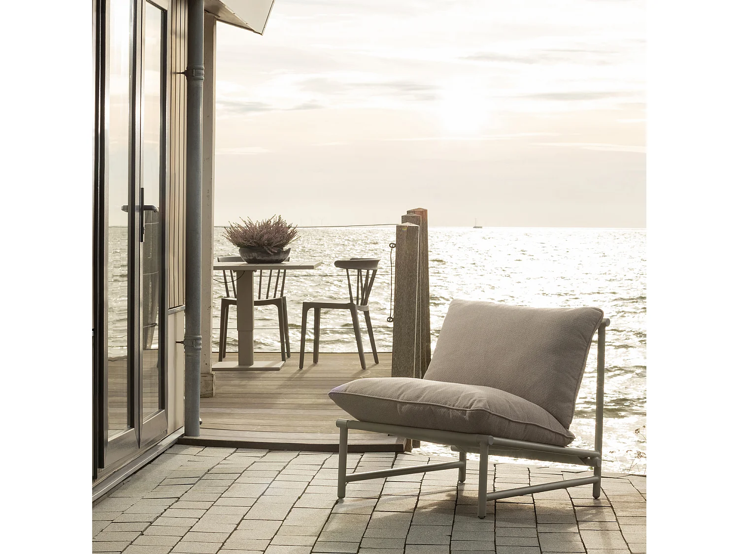 Fauteuil de jardin en aluminium ELVO