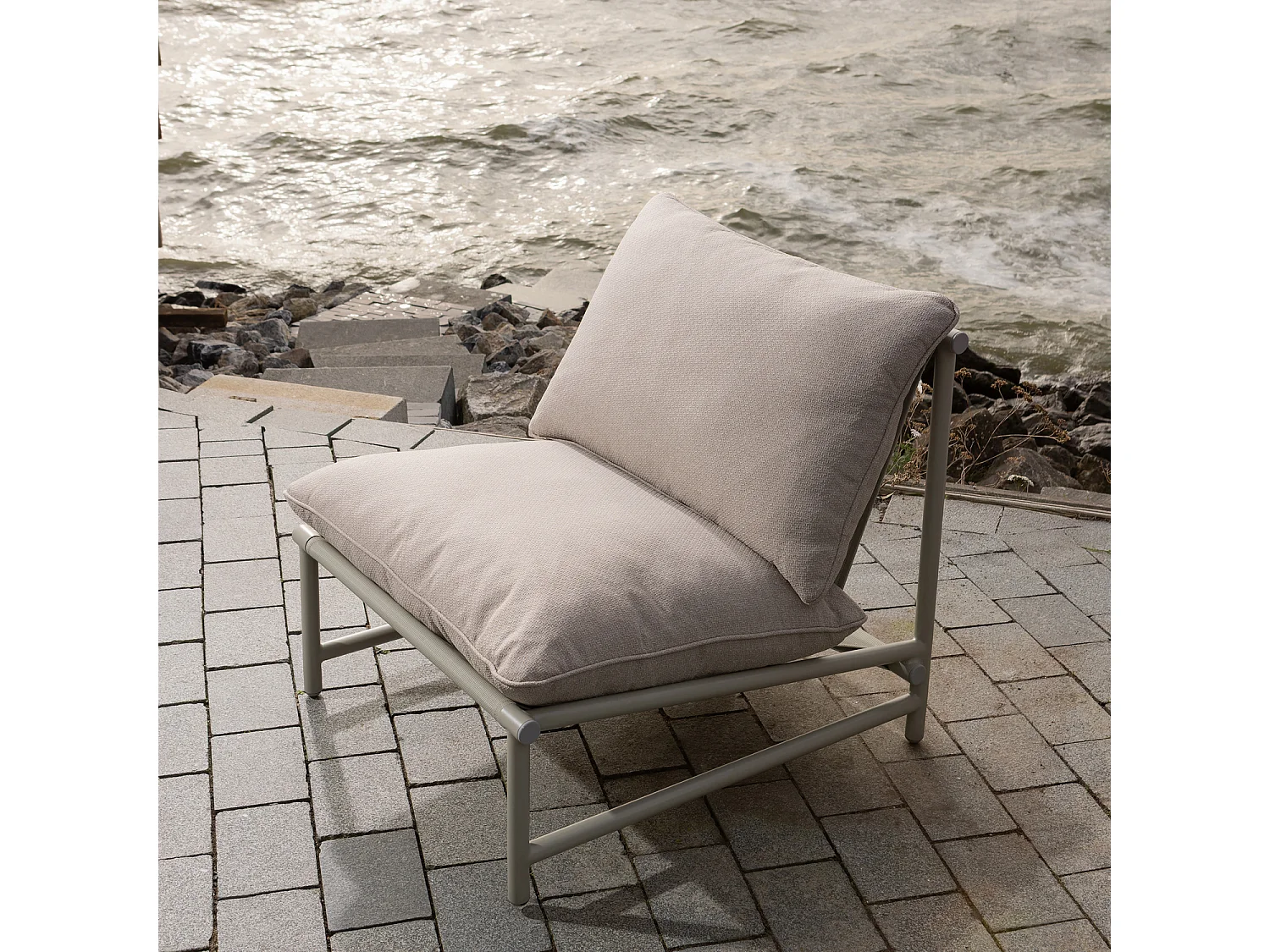 Fauteuil de jardin en aluminium ELVO