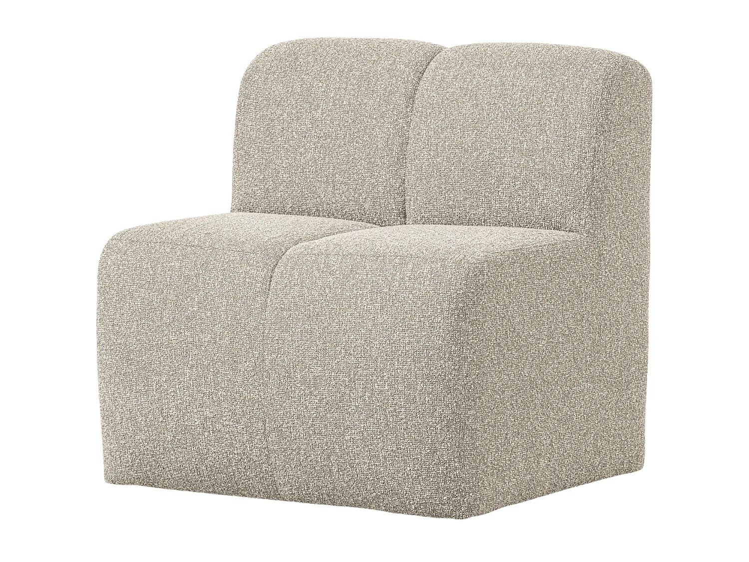 Banc de salle a manger avec dossier en bouclé L84 MOJO