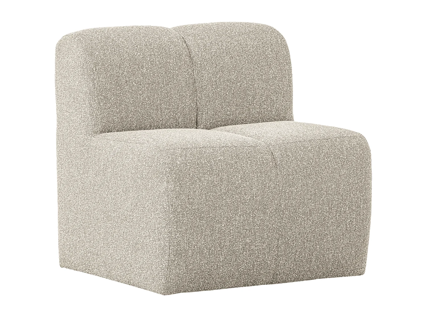 Banc de salle a manger avec dossier en bouclé L84 MOJO