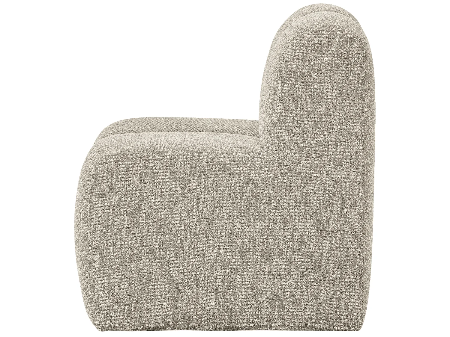 Banc de salle a manger avec dossier en bouclé L84 MOJO
