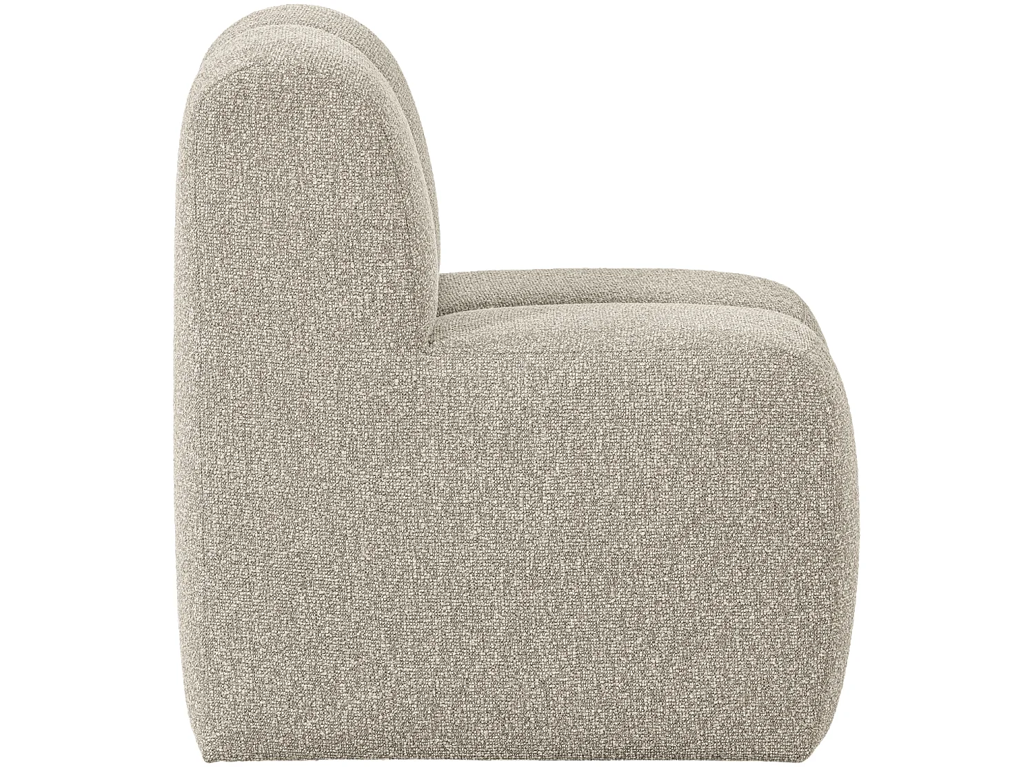 Banc de salle a manger avec dossier en bouclé L84 MOJO