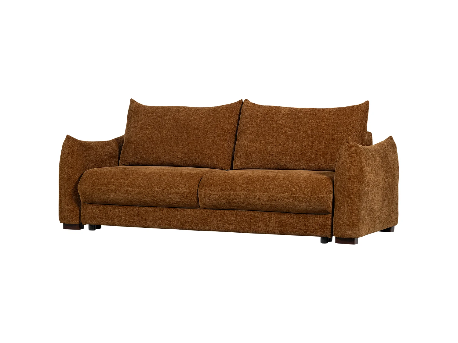 Canapé clic-clac 3 places en tissu chenille JONNE